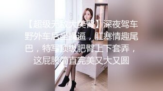 【超级无敌大美臀】深夜驾车野外车后坐操逼，肛塞情趣尾巴，特写顶级肥臀上下套弄，这屁股简直完美又大又圆